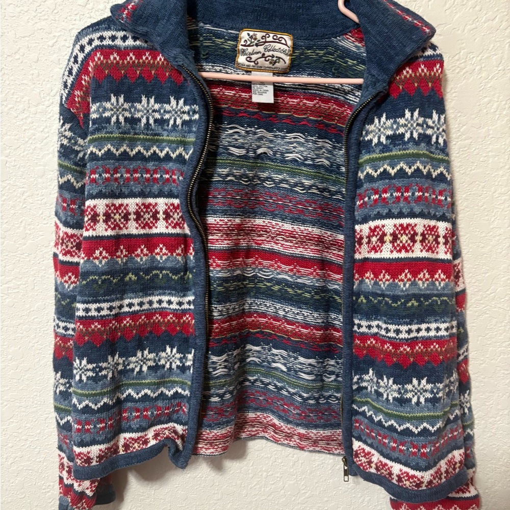 Cozy Multicolor Patterned Women's Hoodie